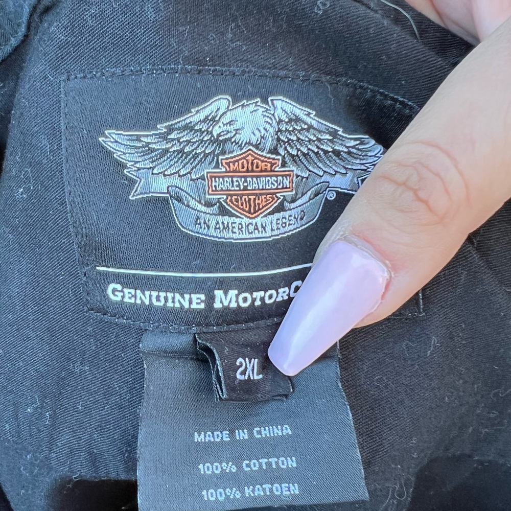 Harley Davidson Button Down - image 6